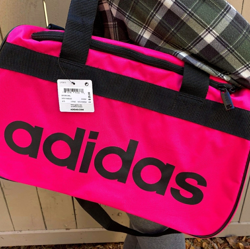 Adidas Neon Pink Duffel Bag NWT